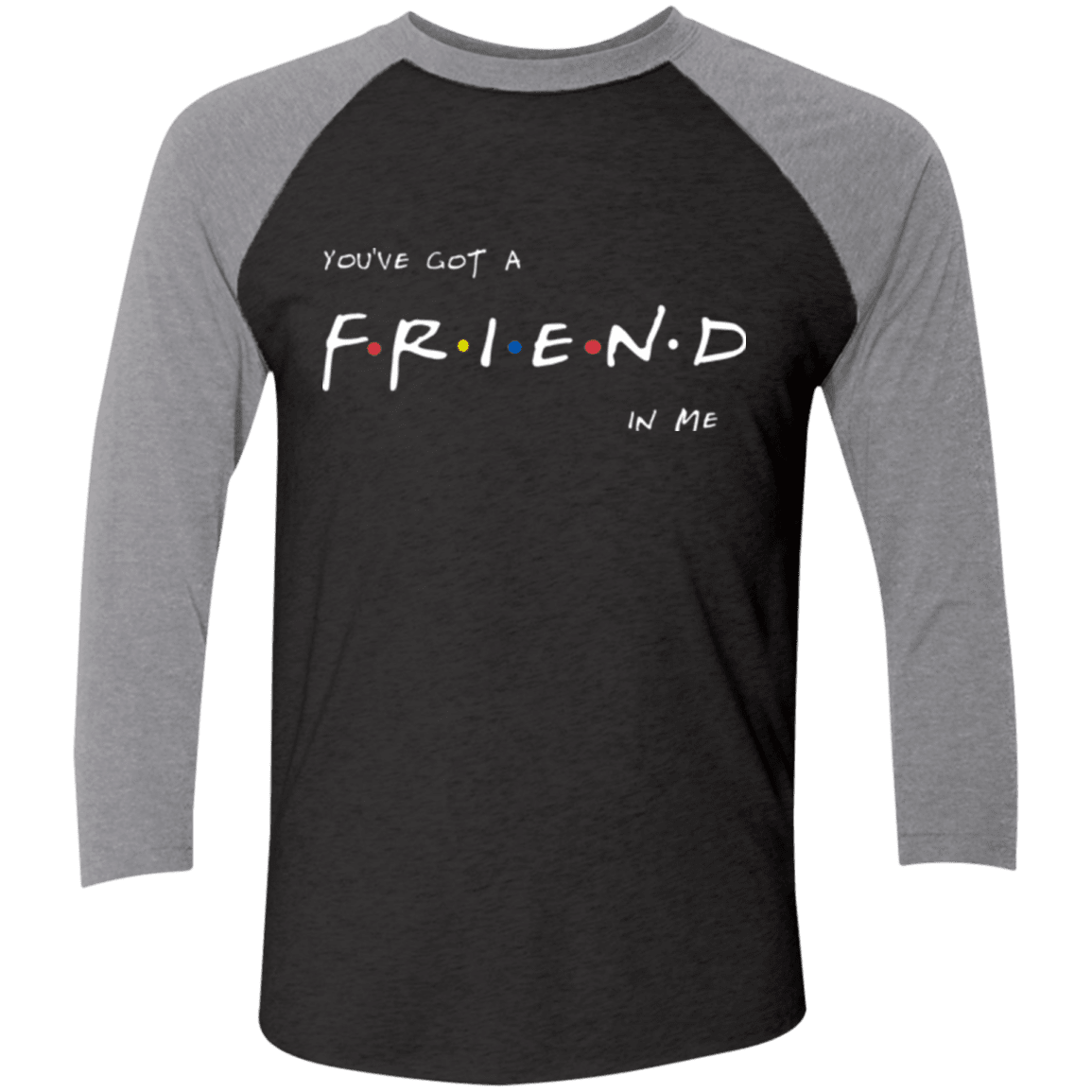 A Friend In Me Men's Triblend 3/4 Sleeve