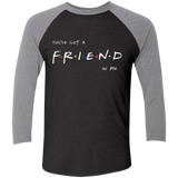 A Friend In Me Men's Triblend 3/4 Sleeve