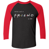 A Friend In Me Men's Triblend 3/4 Sleeve