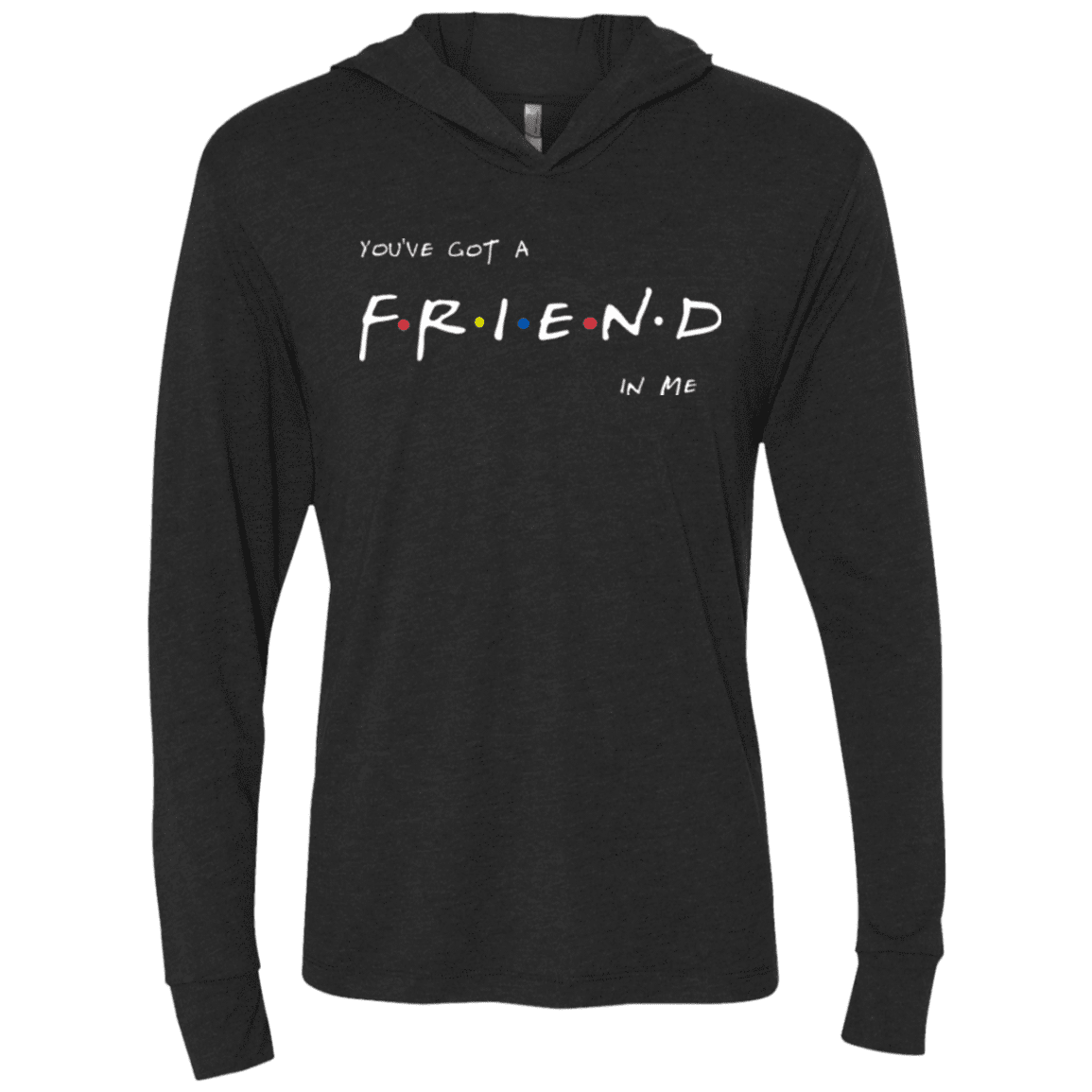 A Friend In Me Triblend Long Sleeve Hoodie Tee