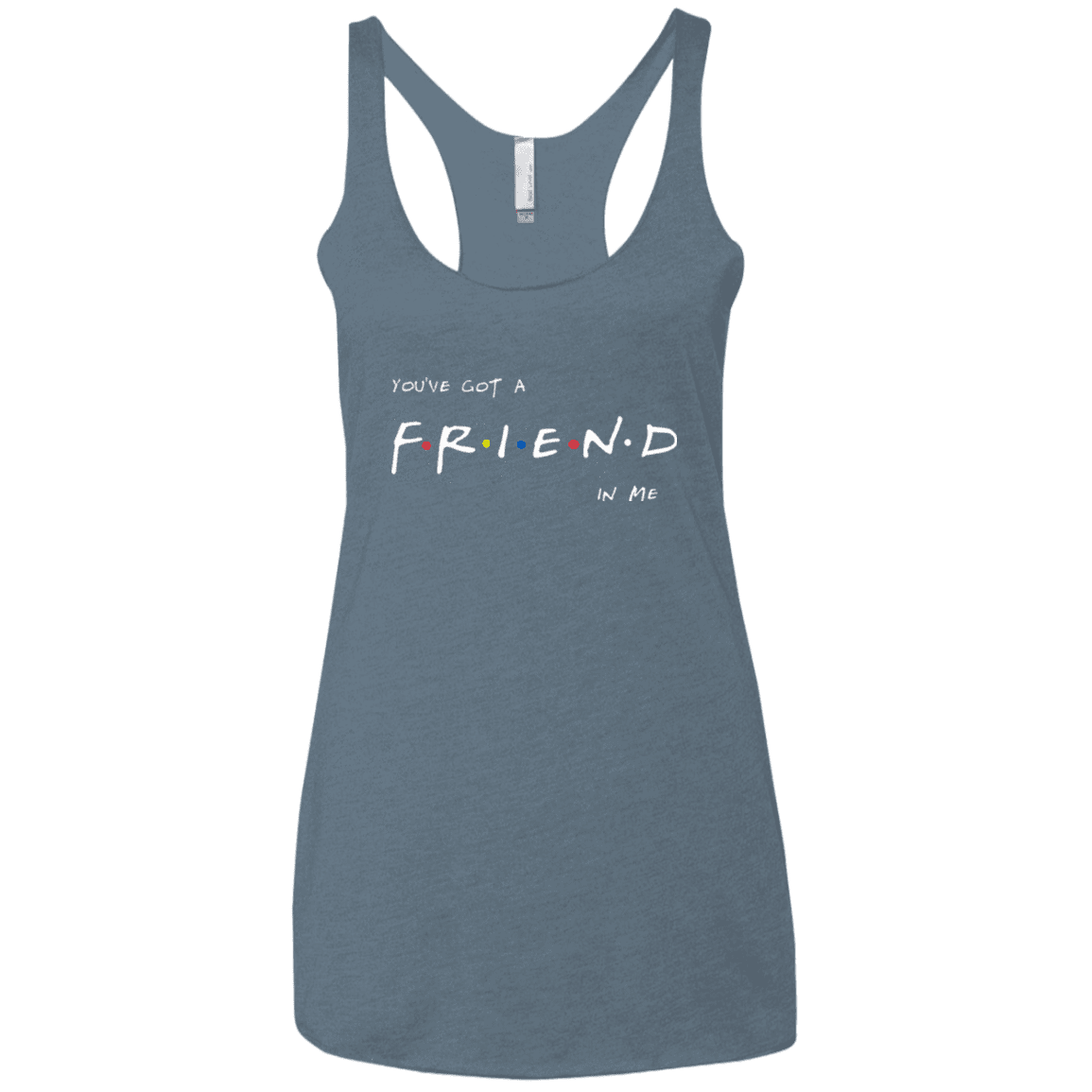 T-Shirts Indigo / X-Small A Friend In Me Women's Triblend Racerback Tank