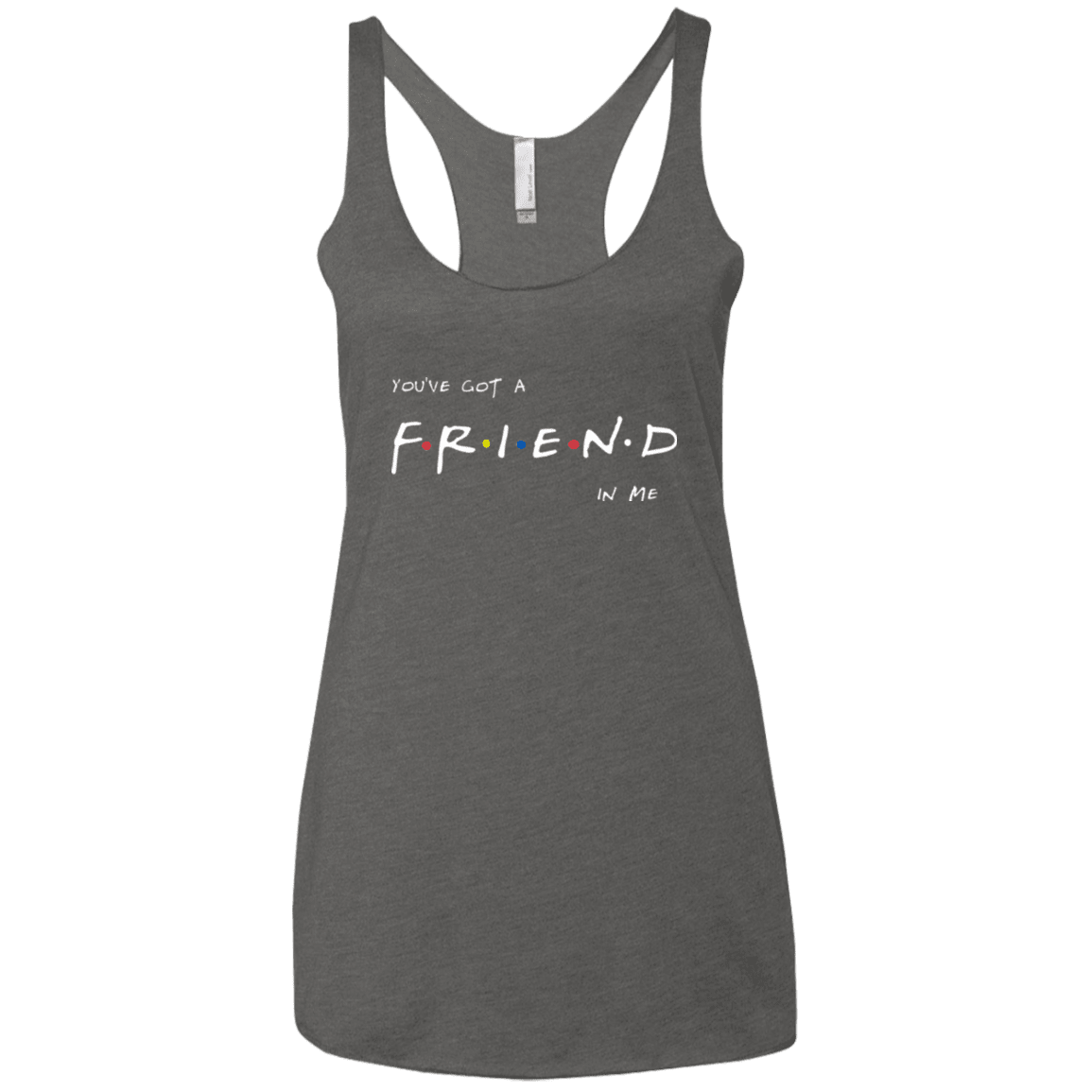 T-Shirts Premium Heather / X-Small A Friend In Me Women's Triblend Racerback Tank