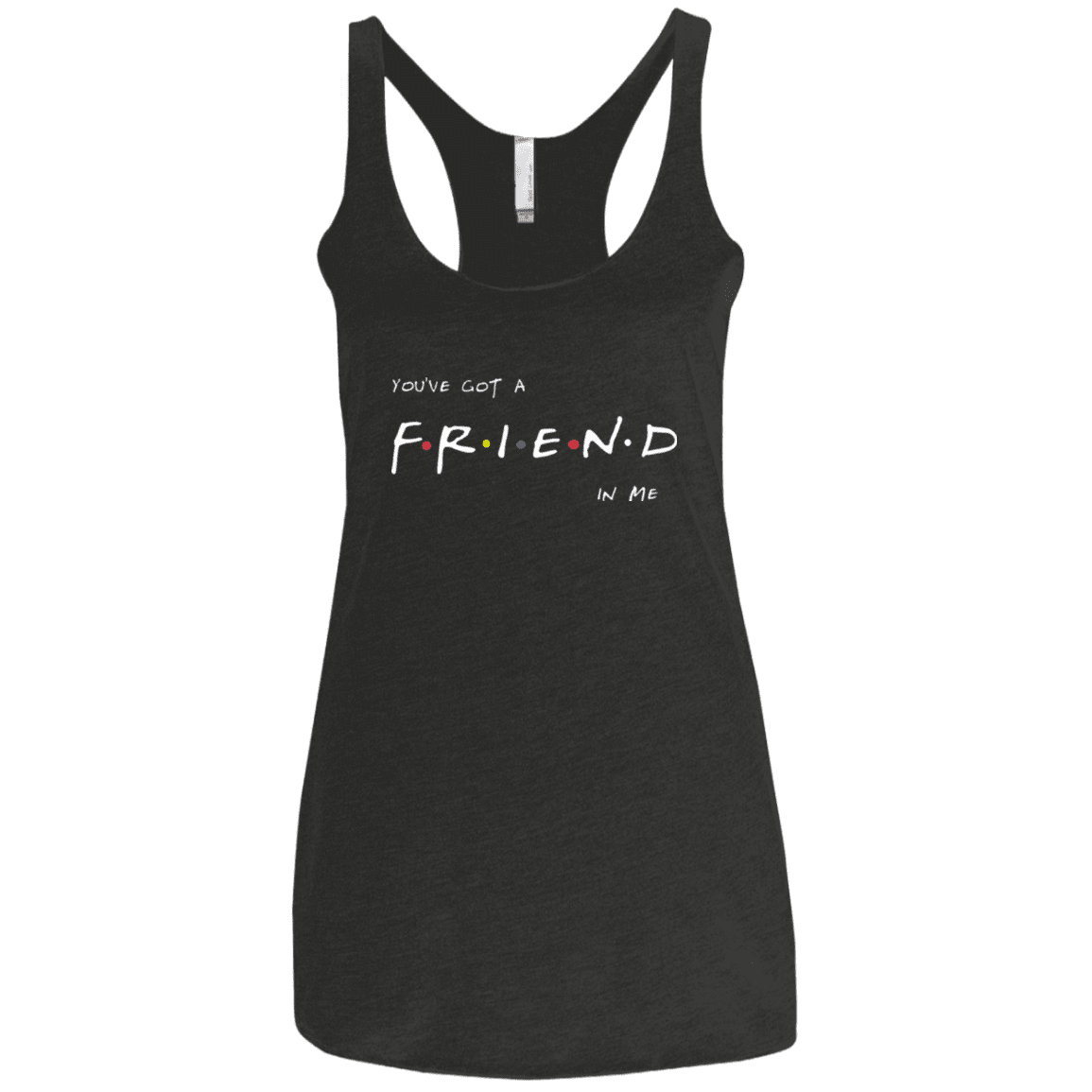 T-Shirts Vintage Black / X-Small A Friend In Me Women's Triblend Racerback Tank