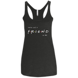 T-Shirts Vintage Black / X-Small A Friend In Me Women's Triblend Racerback Tank