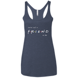 T-Shirts Vintage Navy / X-Small A Friend In Me Women's Triblend Racerback Tank