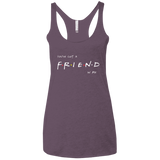 T-Shirts Vintage Purple / X-Small A Friend In Me Women's Triblend Racerback Tank