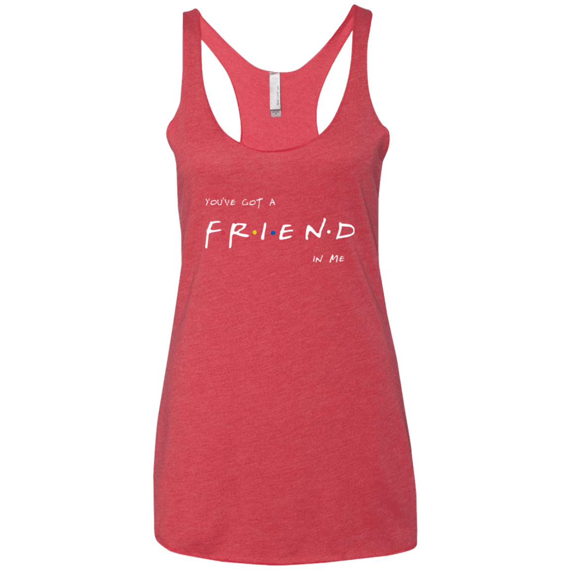 T-Shirts Vintage Red / X-Small A Friend In Me Women's Triblend Racerback Tank
