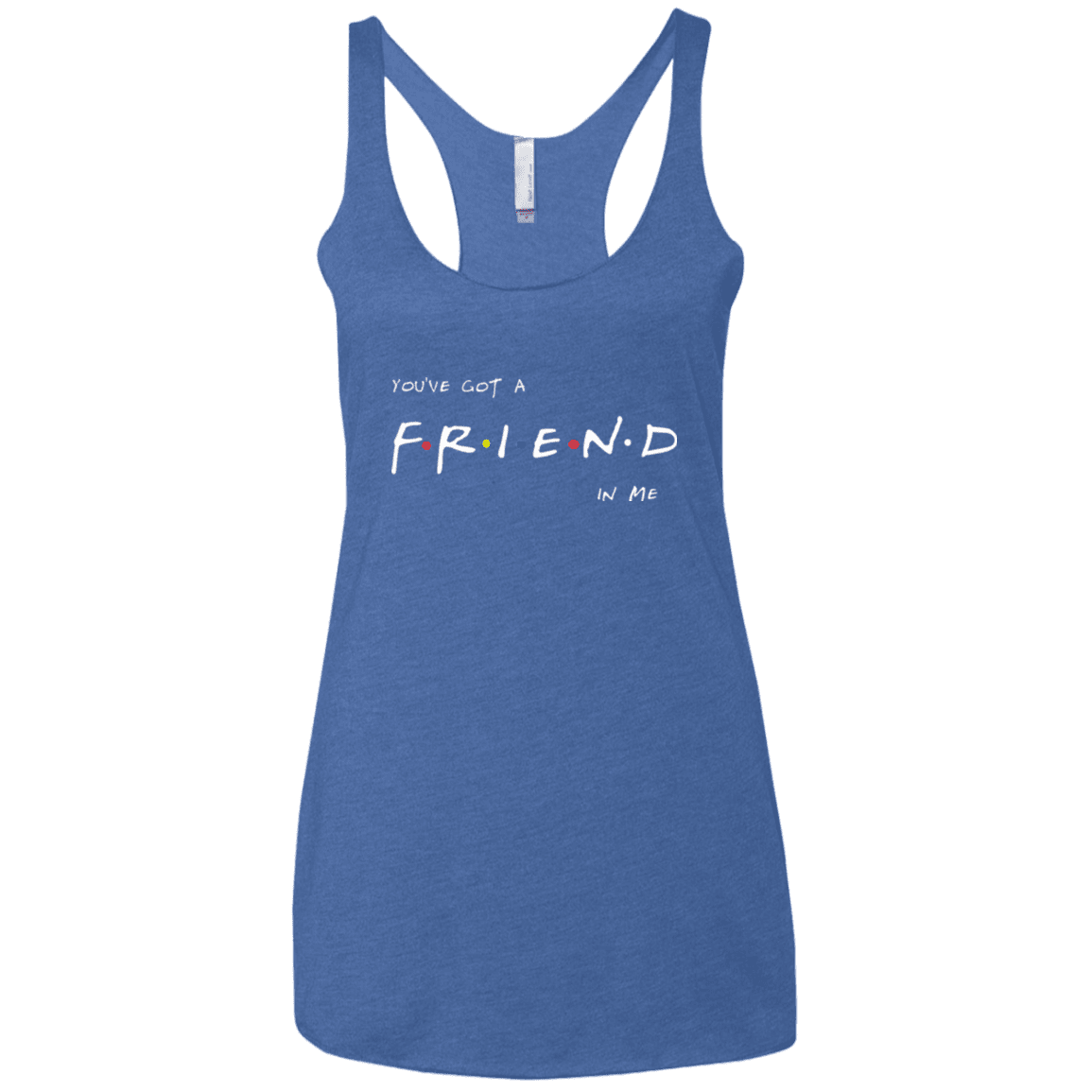 T-Shirts Vintage Royal / X-Small A Friend In Me Women's Triblend Racerback Tank