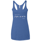 T-Shirts Vintage Royal / X-Small A Friend In Me Women's Triblend Racerback Tank