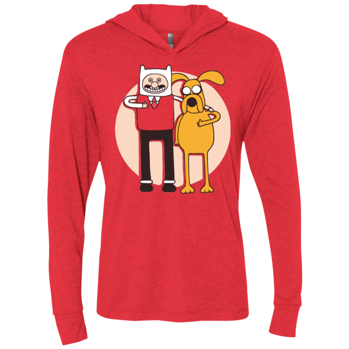 T-Shirts Vintage Red / X-Small A Grand Adventure Triblend Long Sleeve Hoodie Tee