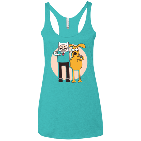 T-Shirts Tahiti Blue / X-Small A Grand Adventure Women's Triblend Racerback Tank