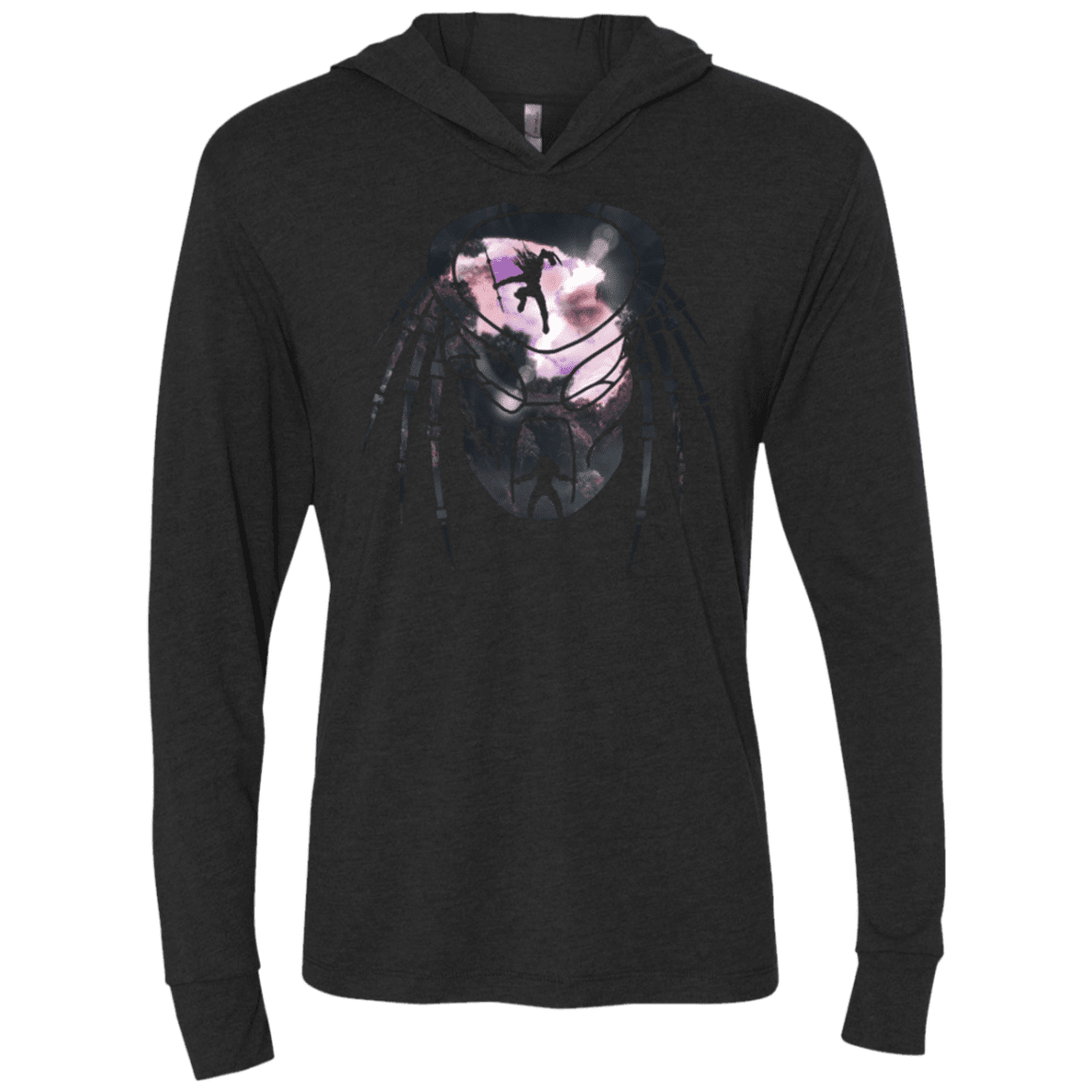 T-Shirts Vintage Black / X-Small A Hunter's Game Triblend Long Sleeve Hoodie Tee