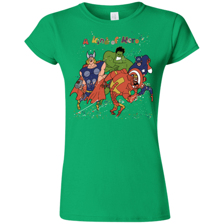 T-Shirts Irish Green / S A kind of heroes Junior Slimmer-Fit T-Shirt