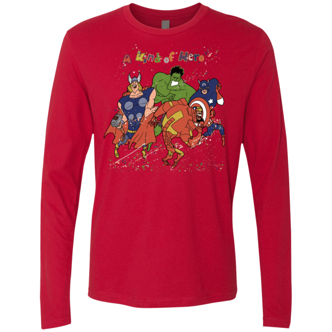 T-Shirts Red / S A kind of heroes Men's Premium Long Sleeve