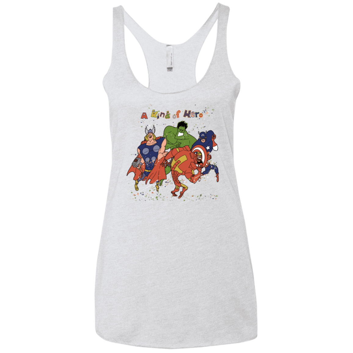 T-Shirts Heather White / X-Small A kind of heroes Women's Triblend Racerback Tank