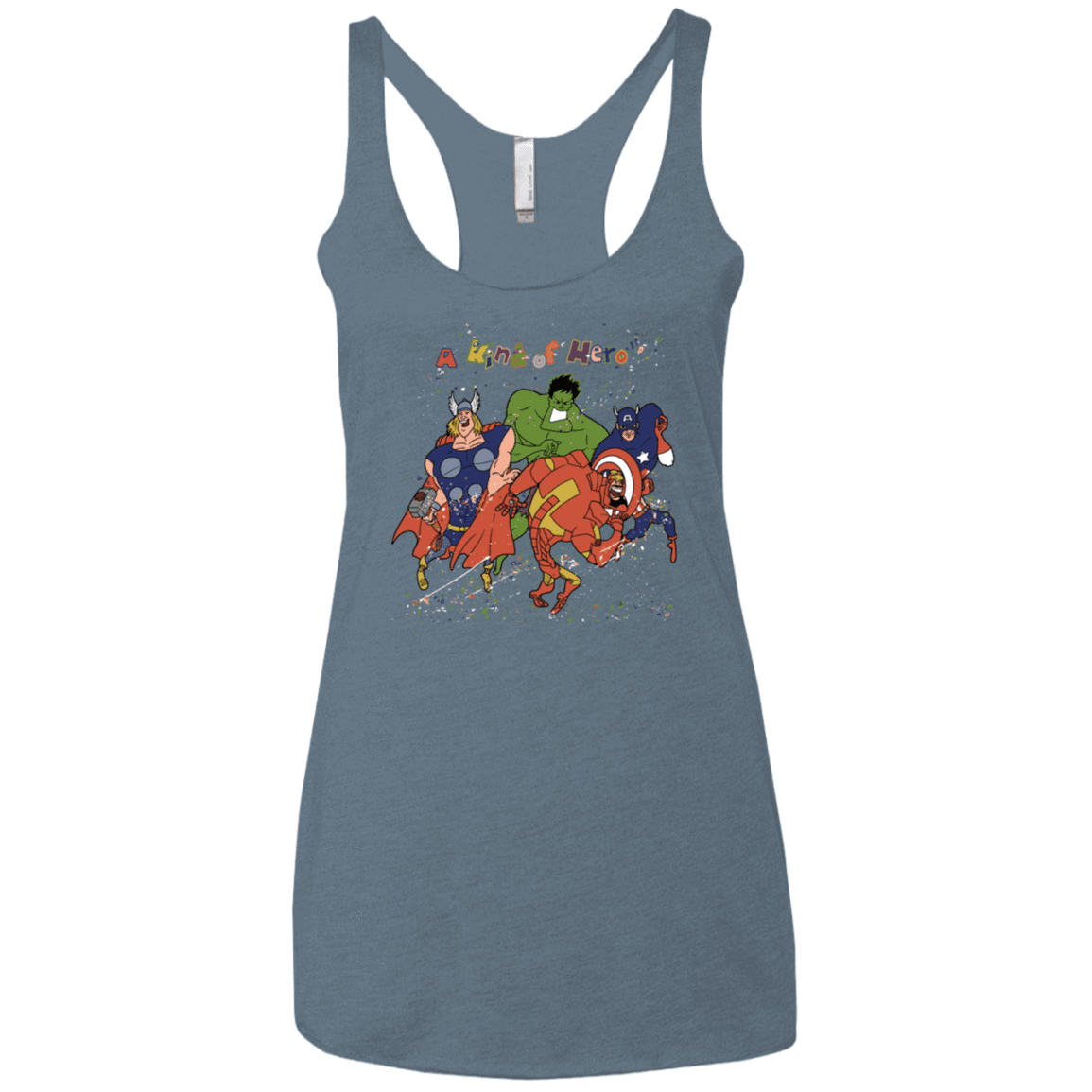 T-Shirts Indigo / X-Small A kind of heroes Women's Triblend Racerback Tank