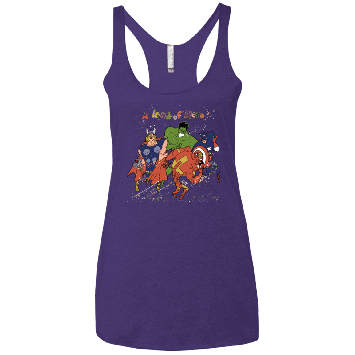 T-Shirts Purple Rush / X-Small A kind of heroes Women's Triblend Racerback Tank