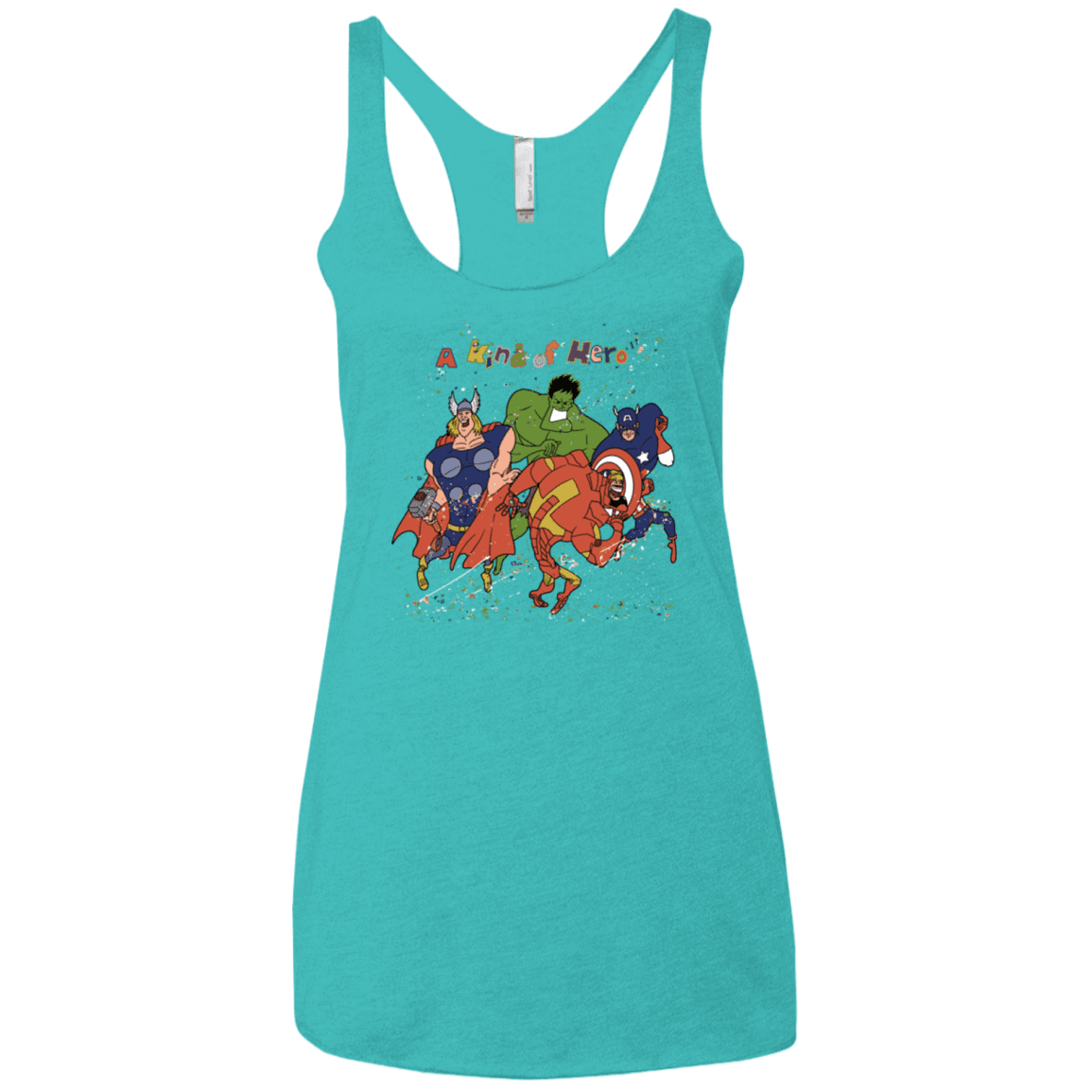 T-Shirts Tahiti Blue / X-Small A kind of heroes Women's Triblend Racerback Tank