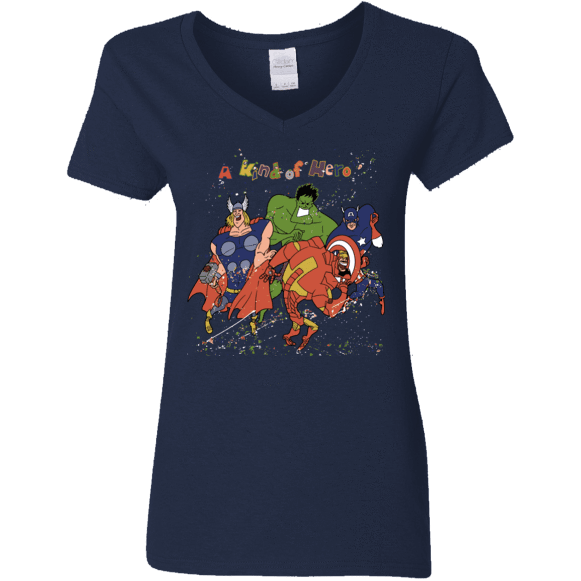 T-Shirts Navy / S A kind of heroes Women's V-Neck T-Shirt