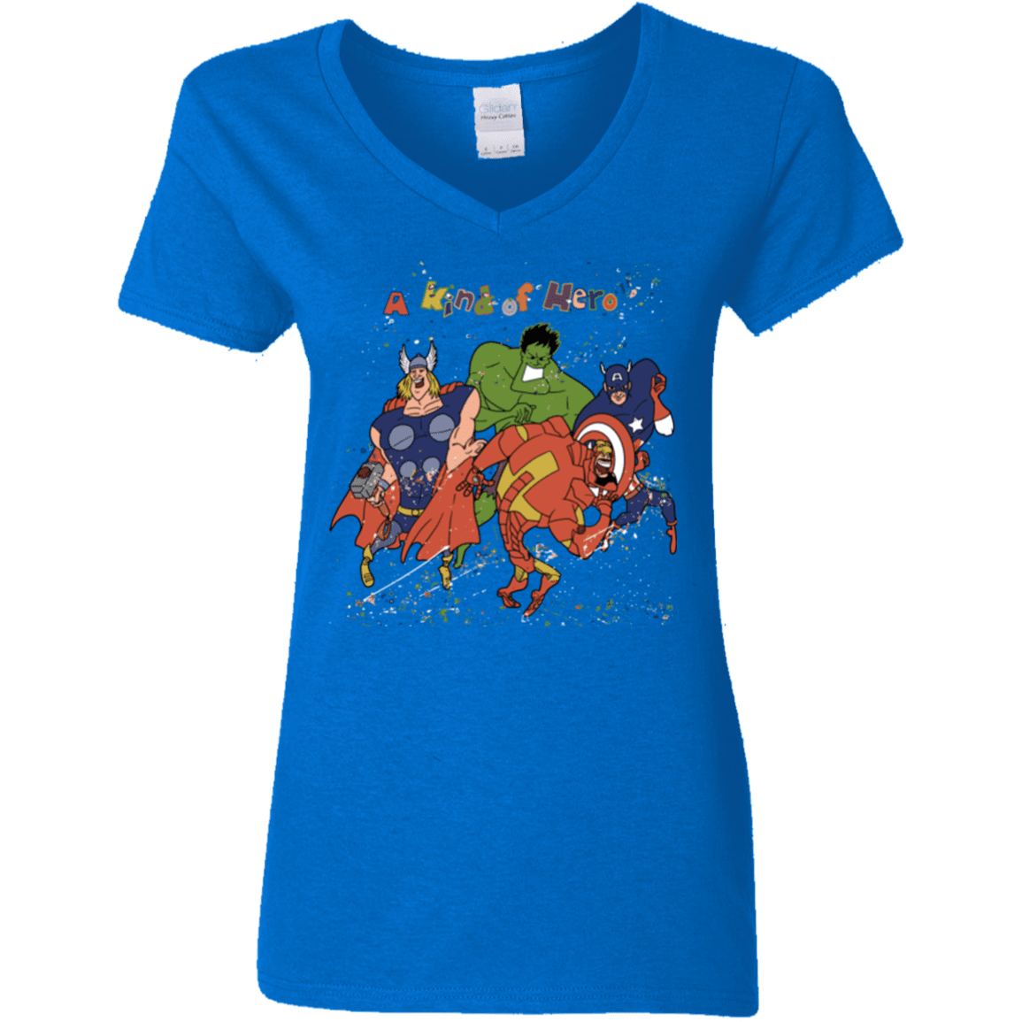 T-Shirts Royal / S A kind of heroes Women's V-Neck T-Shirt