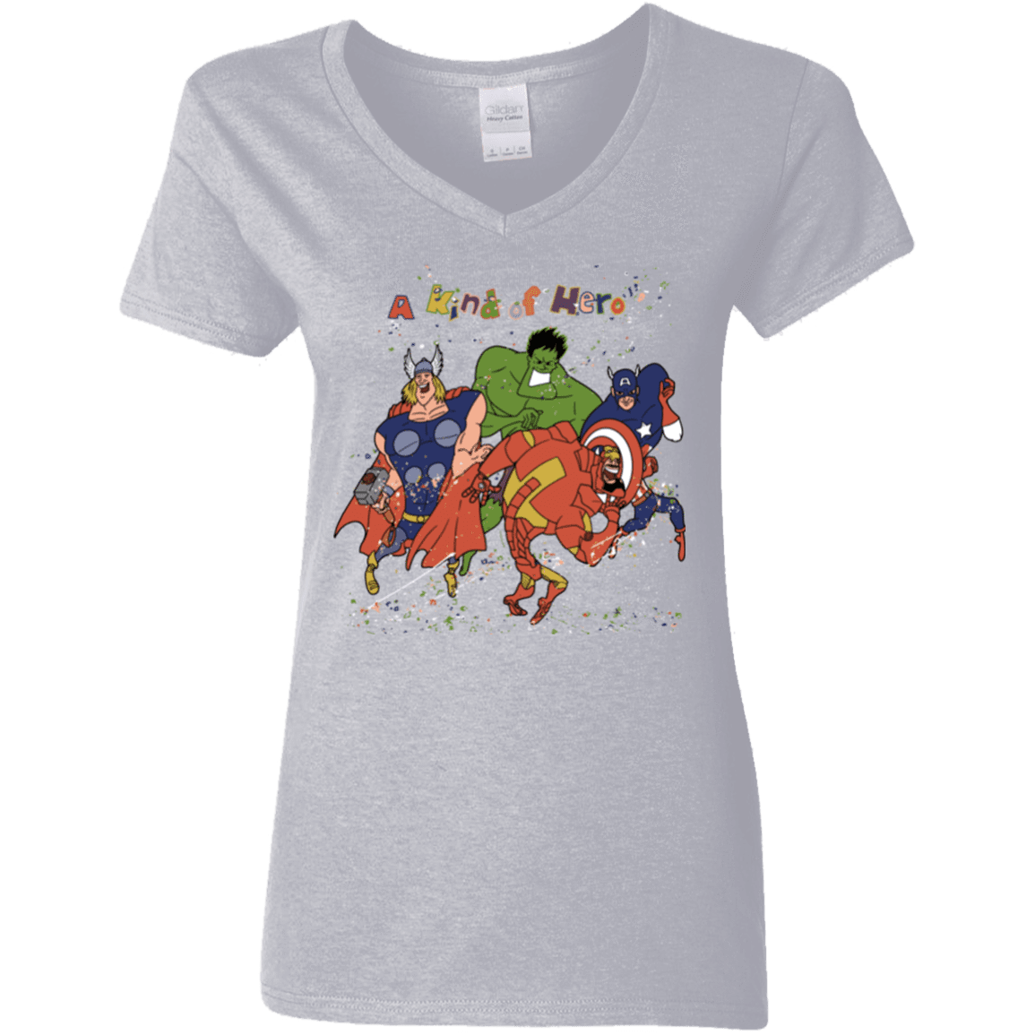 T-Shirts Sport Grey / S A kind of heroes Women's V-Neck T-Shirt