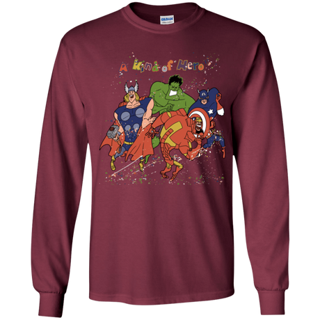 T-Shirts Maroon / YS A kind of heroes Youth Long Sleeve T-Shirt