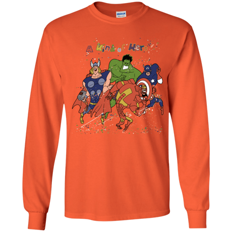 T-Shirts Orange / YS A kind of heroes Youth Long Sleeve T-Shirt