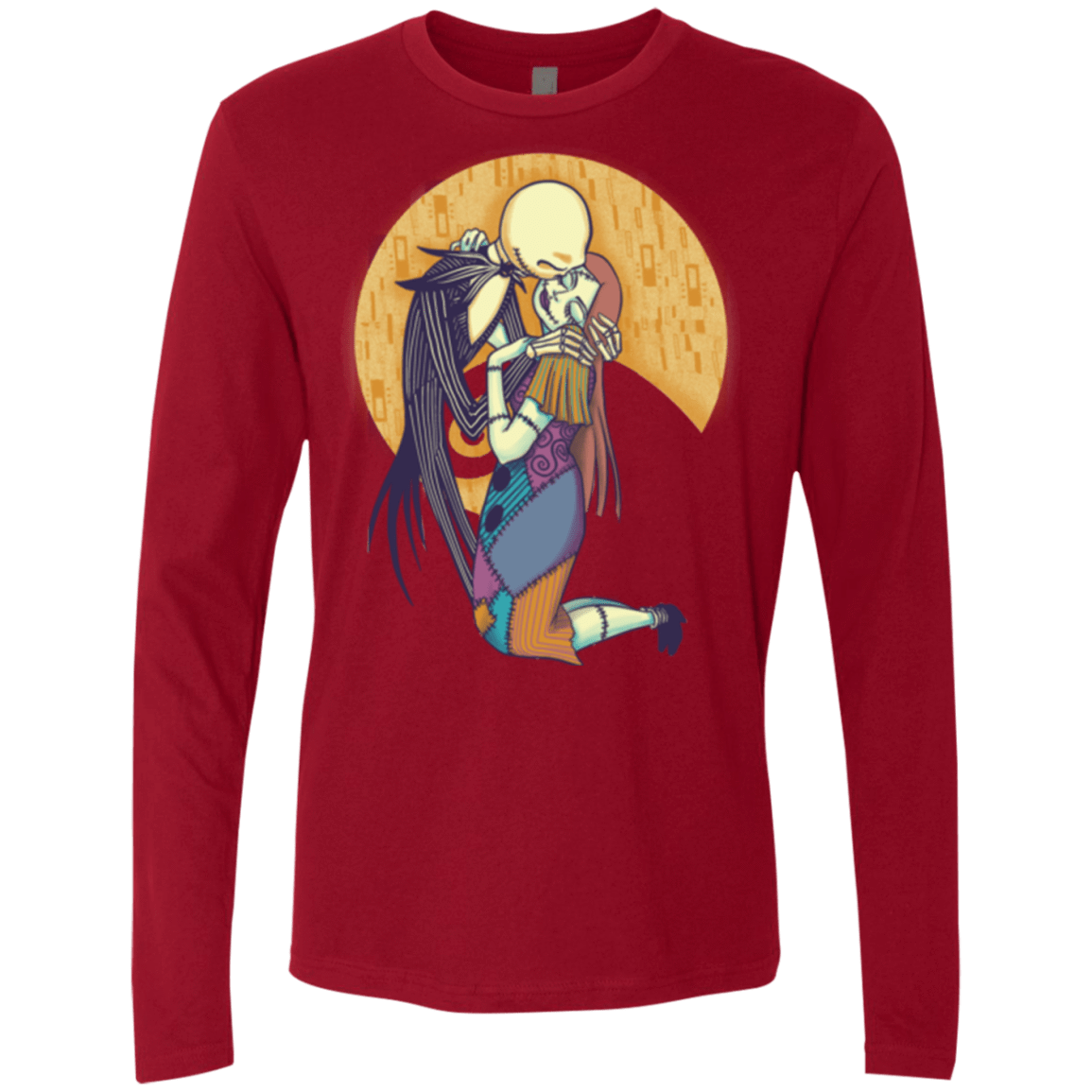 T-Shirts Cardinal / Small A Kiss Before Christmas Men's Premium Long Sleeve