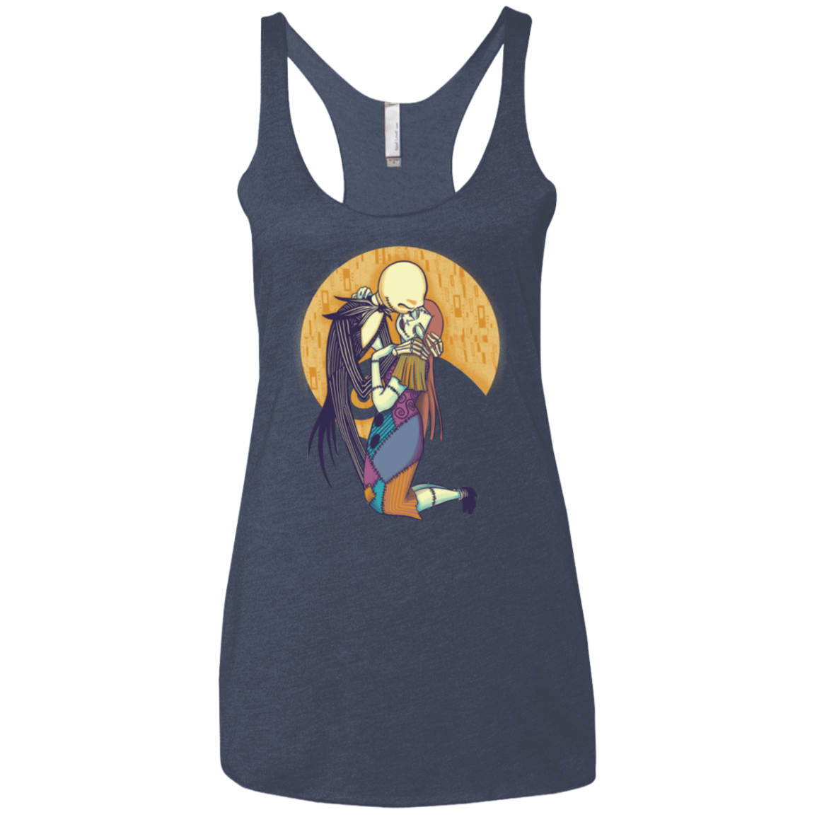 T-Shirts Vintage Navy / X-Small A Kiss Before Christmas Women's Triblend Racerback Tank