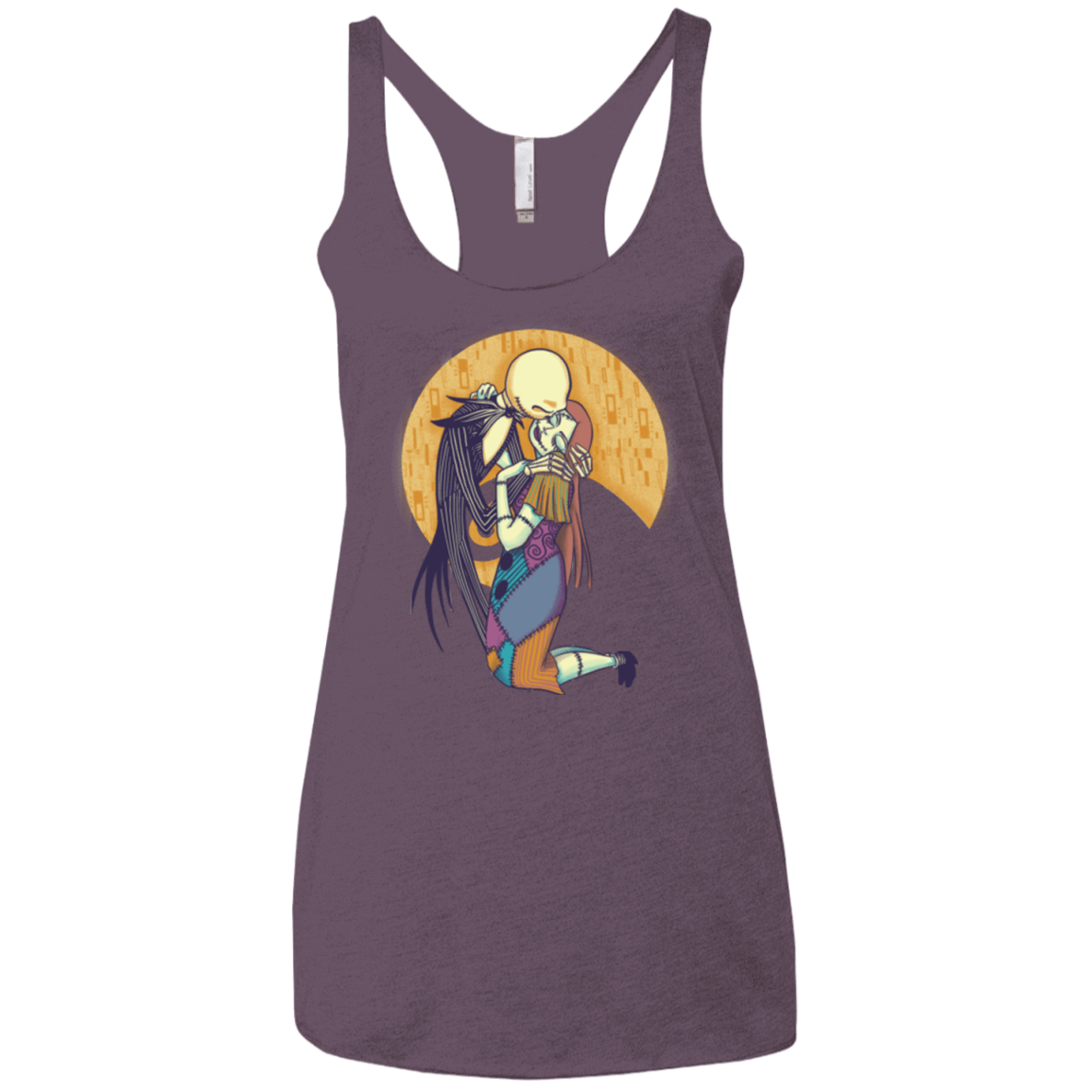 T-Shirts Vintage Purple / X-Small A Kiss Before Christmas Women's Triblend Racerback Tank