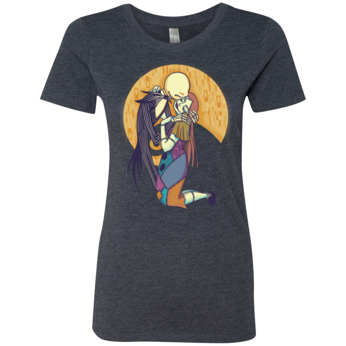 T-Shirts Vintage Navy / Small A Kiss Before Christmas Women's Triblend T-Shirt