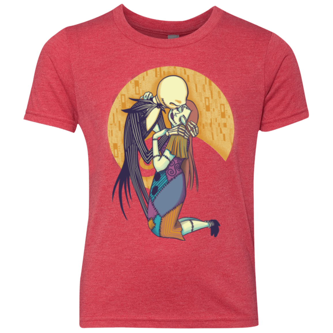 T-Shirts Vintage Red / YXS A Kiss Before Christmas Youth Triblend T-Shirt