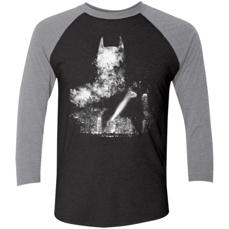 T-Shirts Vintage Black/Premium Heather / X-Small A Light In The Night Men's Triblend 3/4 Sleeve