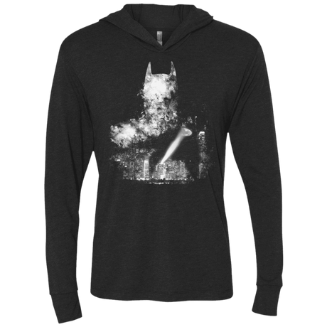 T-Shirts Vintage Black / X-Small A Light In The Night Triblend Long Sleeve Hoodie Tee
