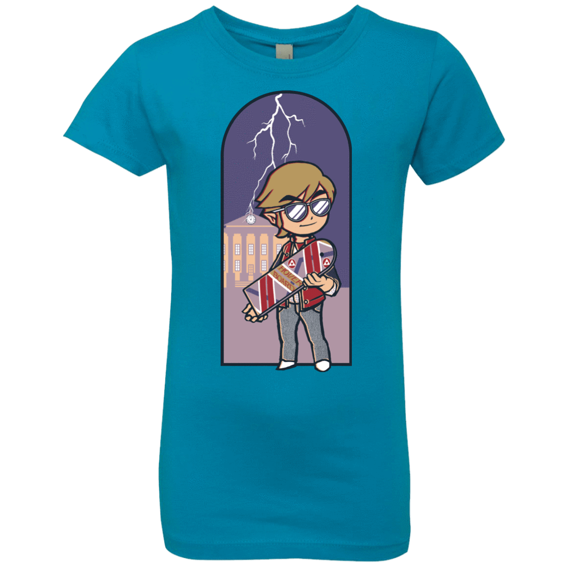 T-Shirts Turquoise / YXS A Link to The Future Girls Premium T-Shirt