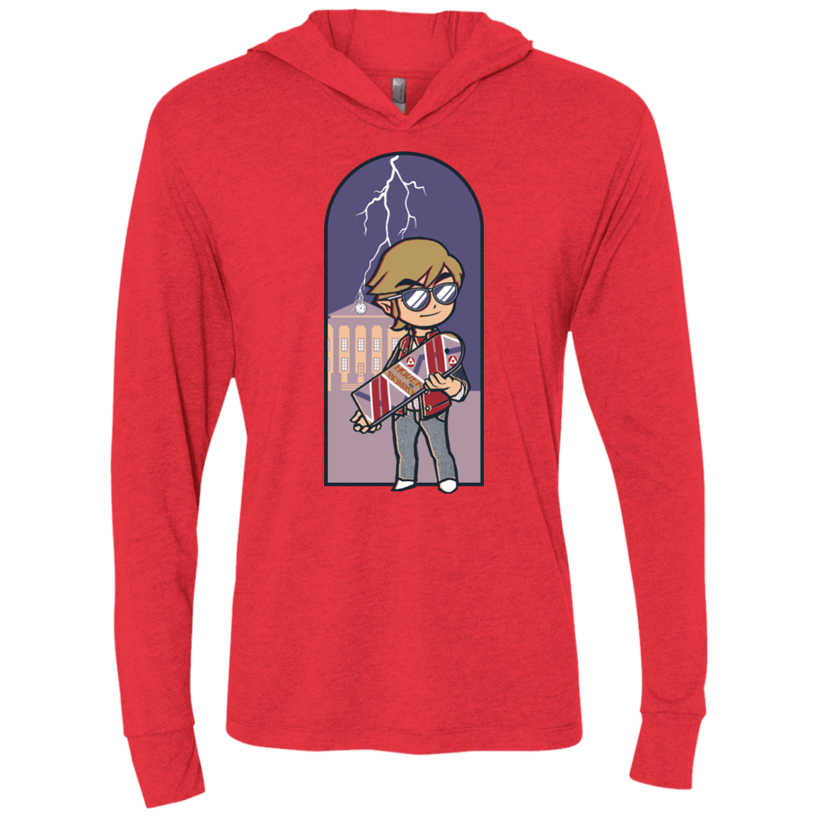 T-Shirts Vintage Red / X-Small A Link to The Future Triblend Long Sleeve Hoodie Tee