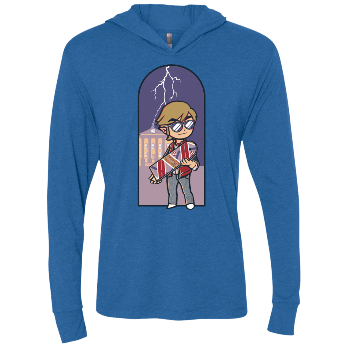 T-Shirts Vintage Royal / X-Small A Link to The Future Triblend Long Sleeve Hoodie Tee