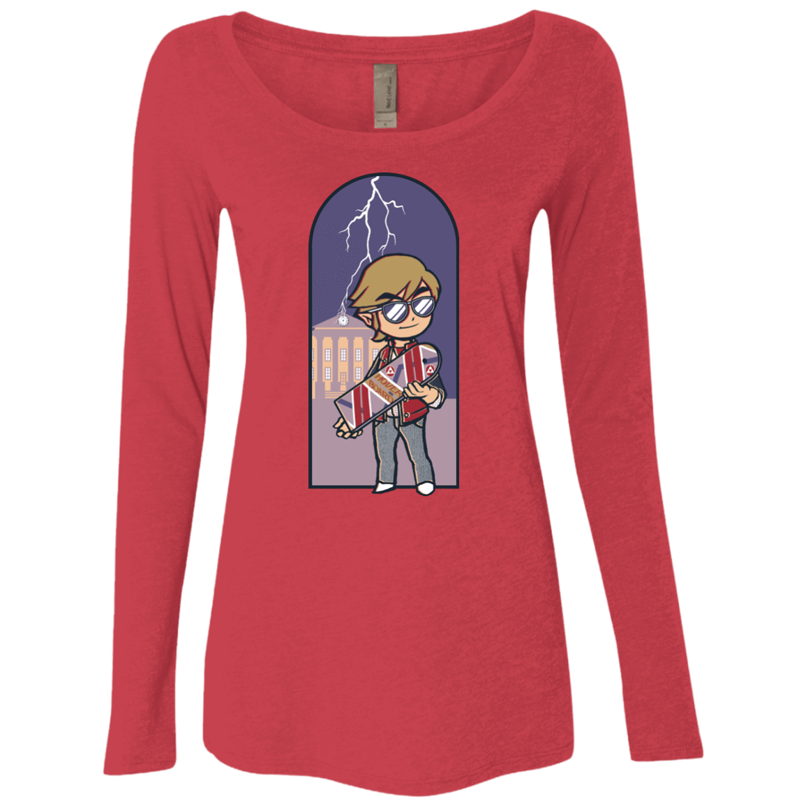 T-Shirts Vintage Red / Small A Link to The Future Women's Triblend Long Sleeve Shirt