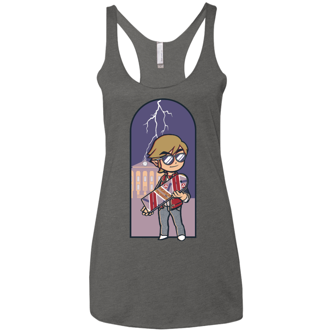 T-Shirts Premium Heather / X-Small A Link to The Future Women's Triblend Racerback Tank