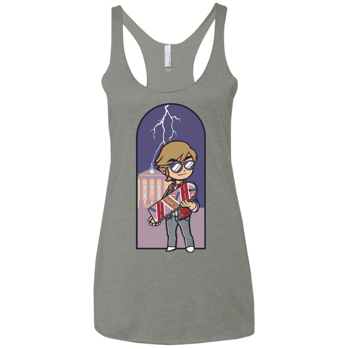 T-Shirts Venetian Grey / X-Small A Link to The Future Women's Triblend Racerback Tank