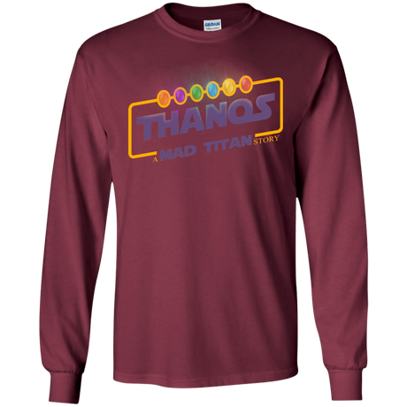 T-Shirts Maroon / S A Mad Titan Story Men's Long Sleeve T-Shirt