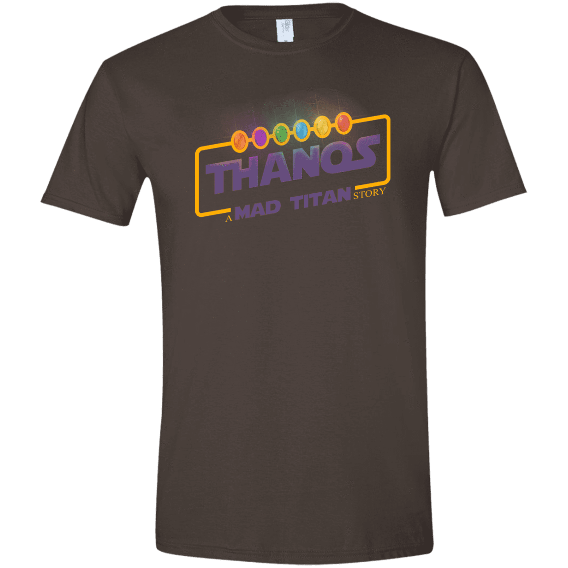 T-Shirts Dark Chocolate / S A Mad Titan Story Men's Semi-Fitted Softstyle