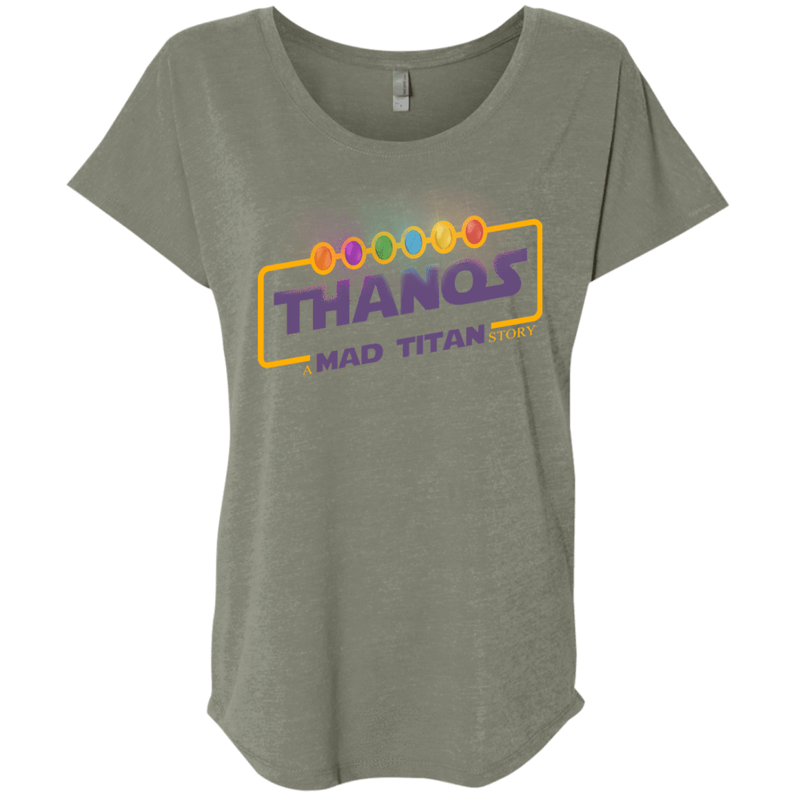 T-Shirts Venetian Grey / X-Small A Mad Titan Story Triblend Dolman Sleeve