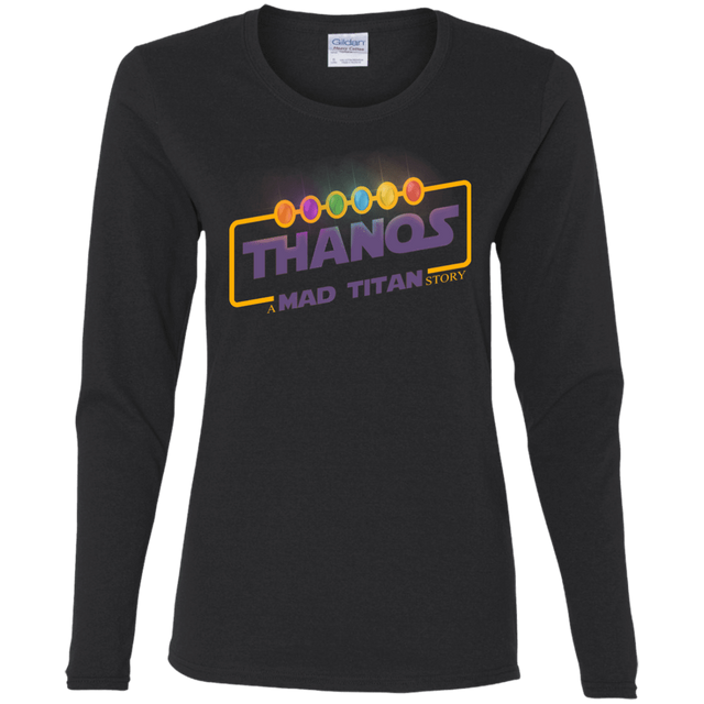 T-Shirts Black / S A Mad Titan Story Women's Long Sleeve T-Shirt