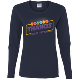 T-Shirts Navy / S A Mad Titan Story Women's Long Sleeve T-Shirt