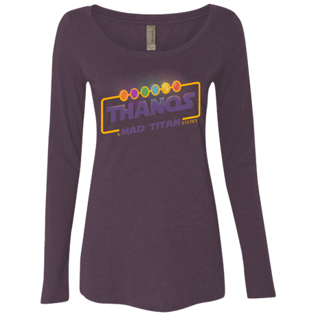T-Shirts Vintage Purple / S A Mad Titan Story Women's Triblend Long Sleeve Shirt