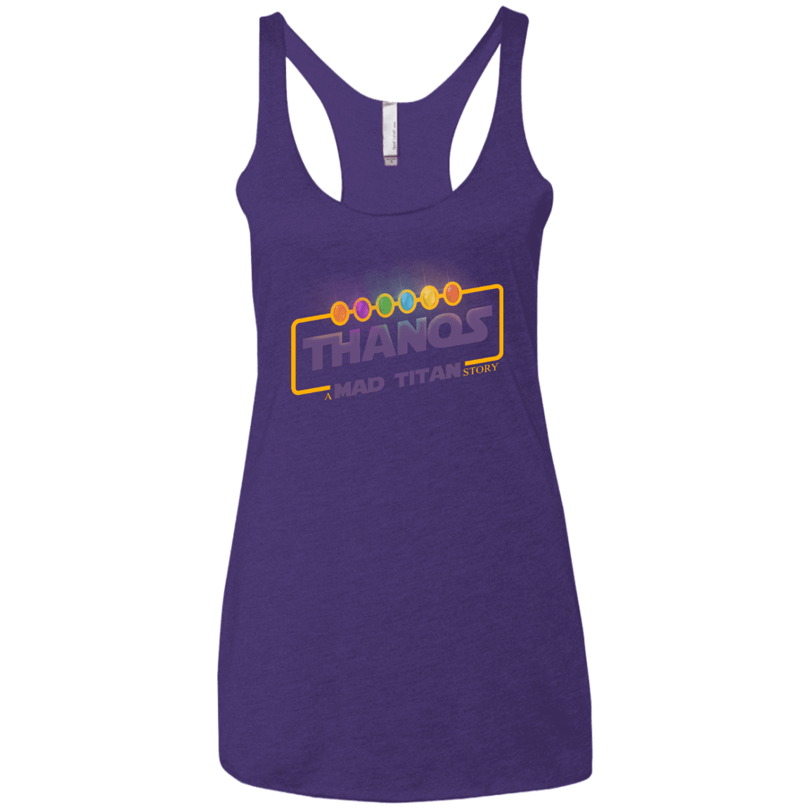 T-Shirts Purple Rush / X-Small A Mad Titan Story Women's Triblend Racerback Tank