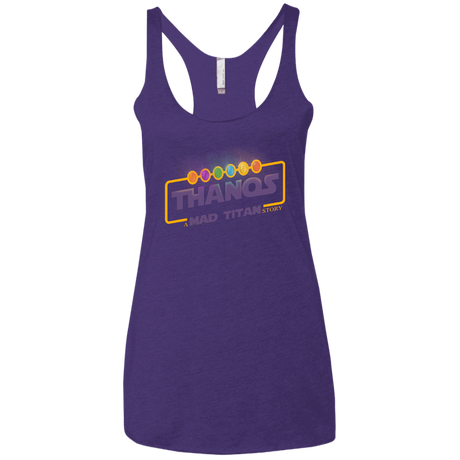 T-Shirts Purple Rush / X-Small A Mad Titan Story Women's Triblend Racerback Tank