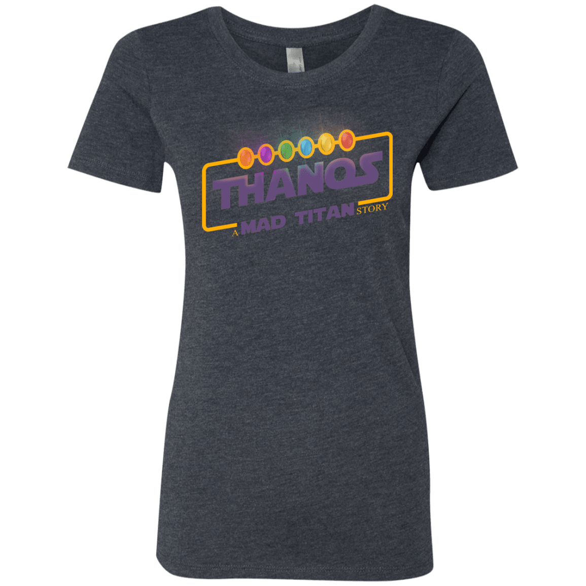 T-Shirts Vintage Navy / S A Mad Titan Story Women's Triblend T-Shirt