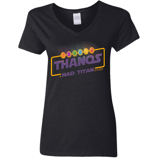 T-Shirts Black / S A Mad Titan Story Women's V-Neck T-Shirt